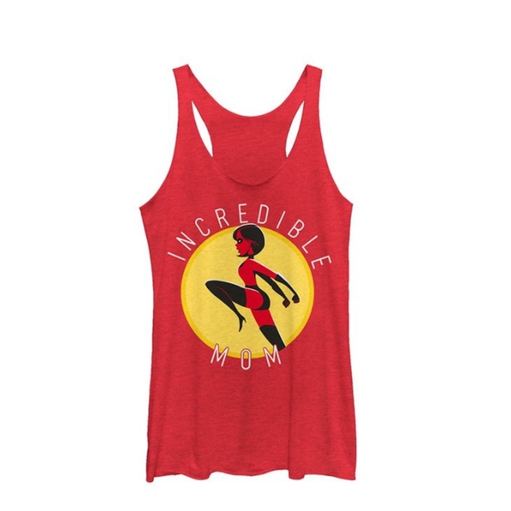 .Pixar - The Incredibles Red 'Incredible Mom' Racerback Tank - Juniors